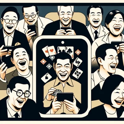 online Blackjack table with cards